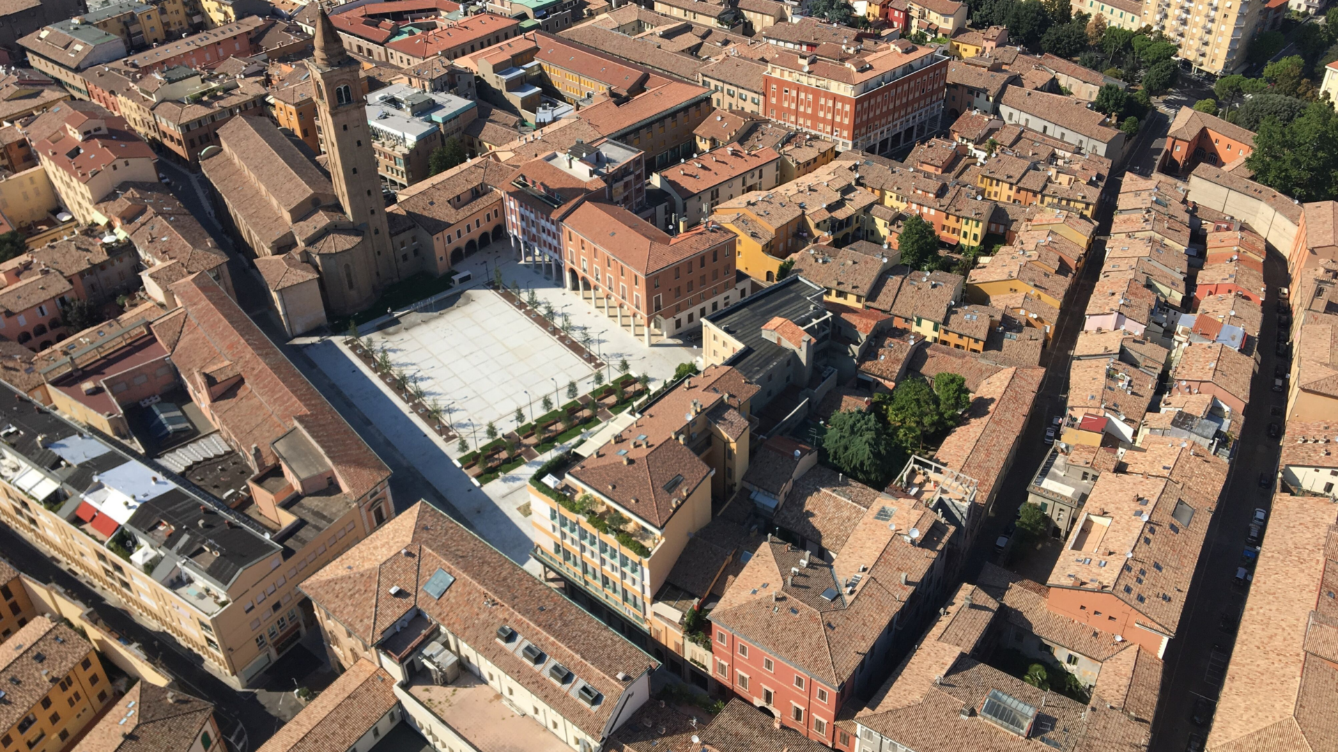 Cesena vista dall'alto